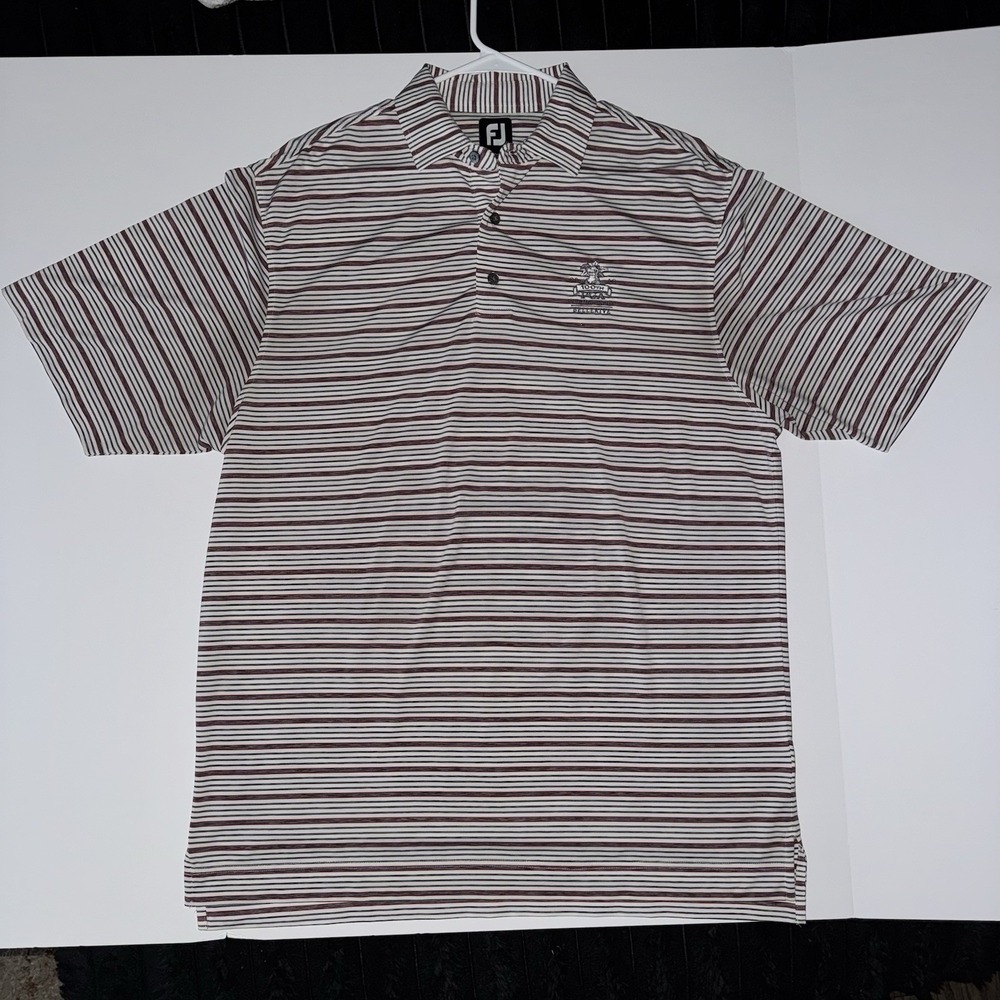 Men's Large FootJoy Striped Performance Polo 100th PGA Championship Bellerive - Picture 1 of 5